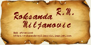 Roksanda Miljanović vizit kartica